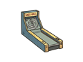 Skee-ball lane illustration