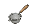 Tea strainer illustration