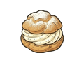 Cream puff illustration